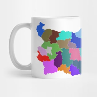 Bulgaria Color Map Mug